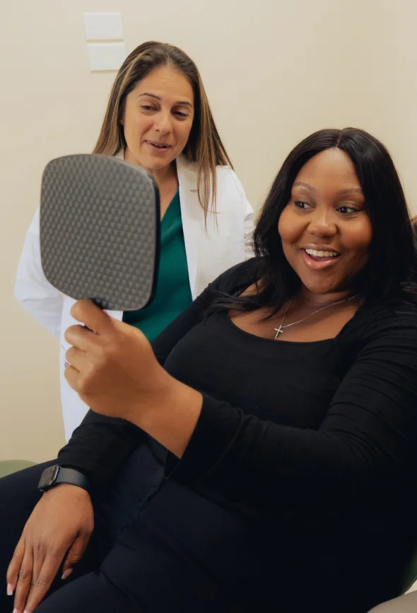 Professional teeth whitening at Bespoke Dental Newnan in Newnan, GA, brightening stained or discolored teeth for a noticeably whiter, more confident smile in a comfortable dental setting.