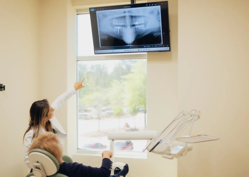 Digital dental X-rays at Bespoke Dental Newnan in Newnan, GA, providing clear, detailed images for accurate diagnosis.