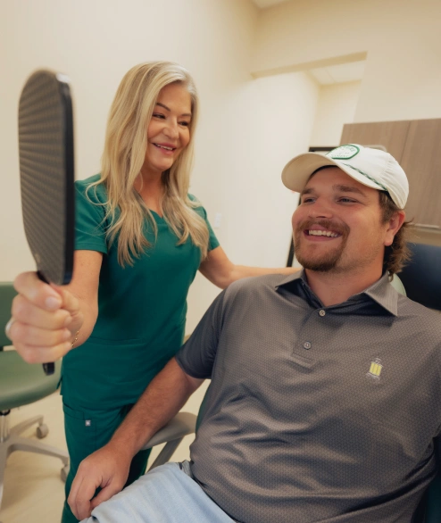Gum disease treatment at Bespoke Dental Newnan in Newnan, GA, showing deep cleaning and periodontal care to reduce infection, restore gum health, and protect your smile.